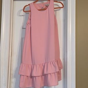 Pink ruffle Loft dress